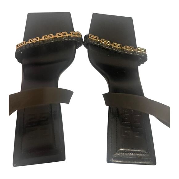 Givenchy G Sandals Square Toe Stiletto Heels Party Formal Mismatched Size 6/7 - Picture 8 of 11